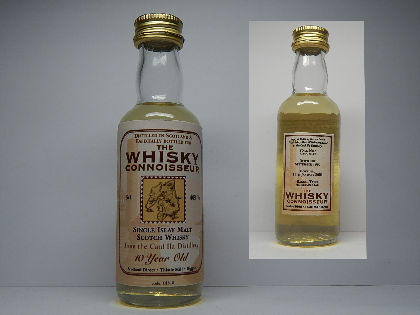 SIMSW 10yo 1990-2001 "Whisky Connoisseur" 5cl 40%Vol